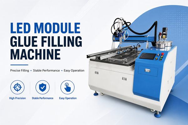 LED Module Glue Filling Machine Instructional Video