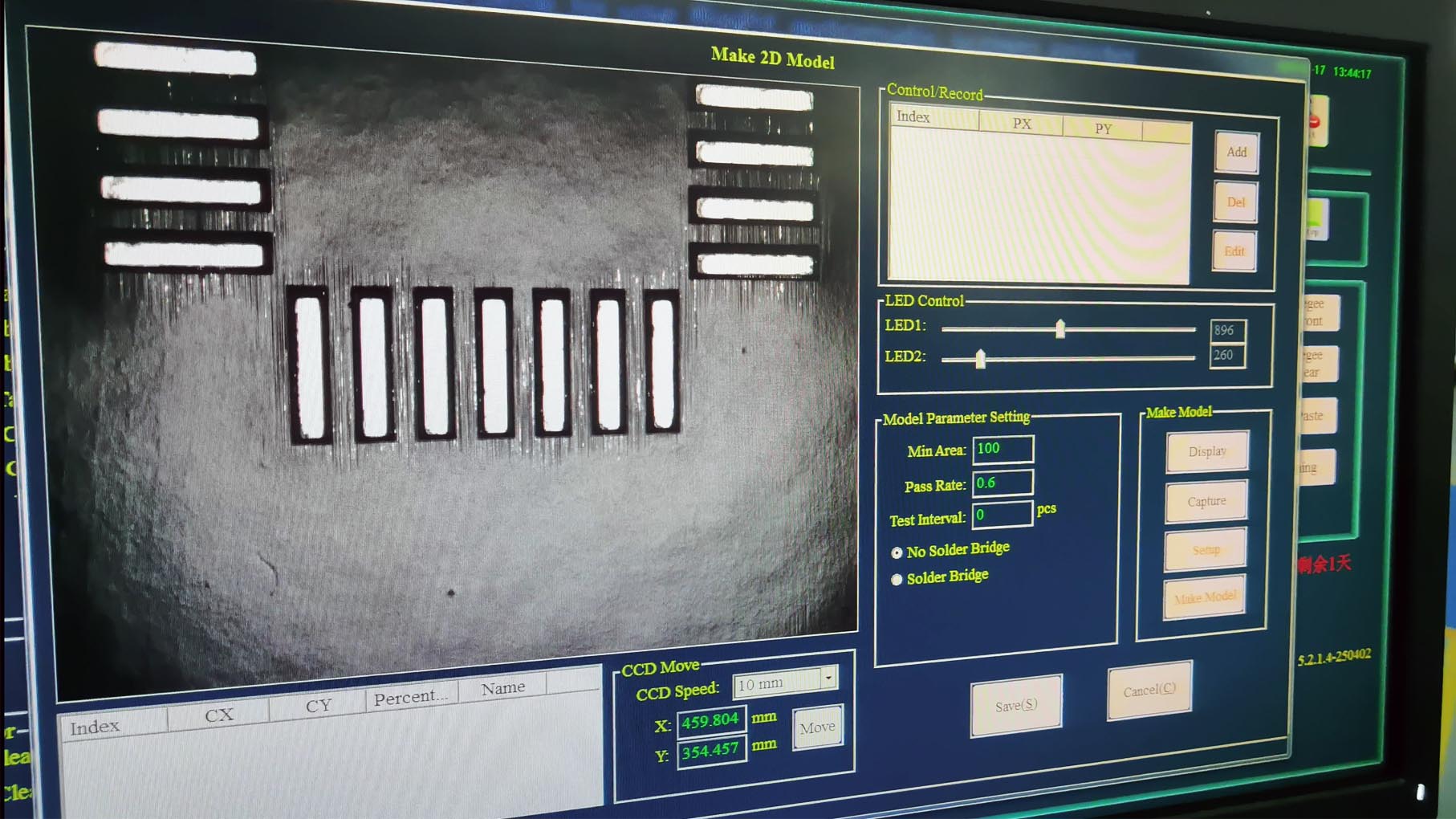 2D Solder Paste Inspection on JHIMS M8 Printer