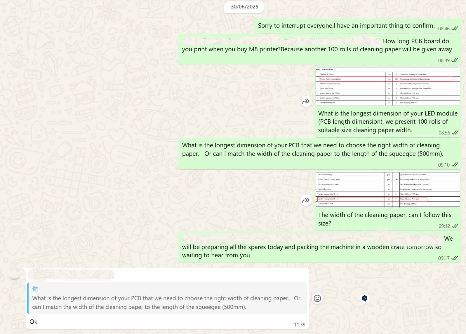 JHIMS M8 Order Process with Saudi Arabia