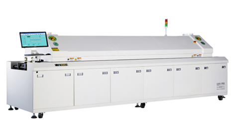 JHIMS 8-Zone Reflow Soldering Machine for industrial SMT PCB assembly